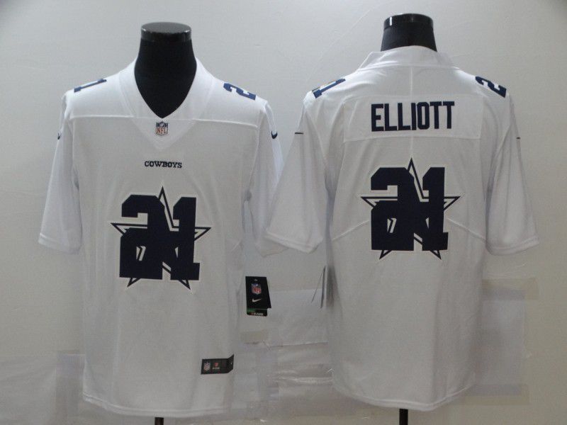 Men Dallas cowboys #21 Elliott White shadow 2020 NFL Nike Jerseys
